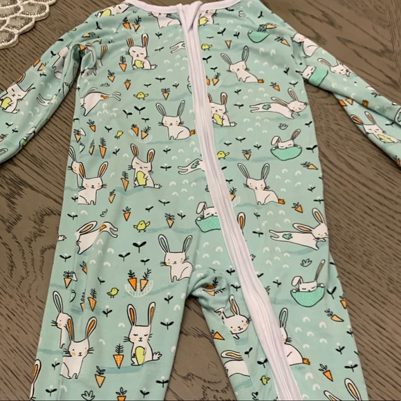 little sleepies Other - Little sleepies mint bunny bamboo zippy